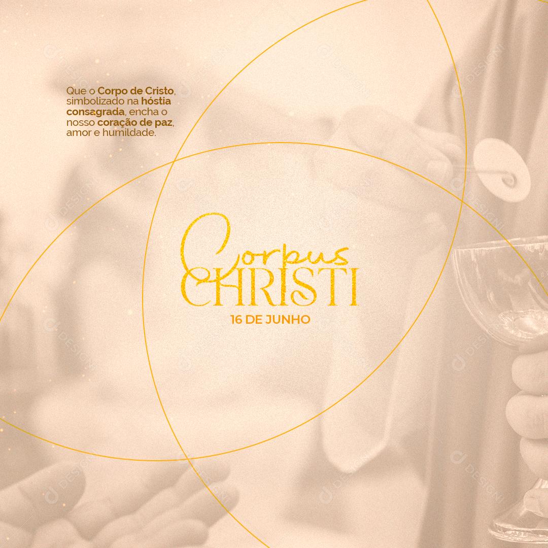Corpus Christi 16 de Junho Social Media PSD Editável