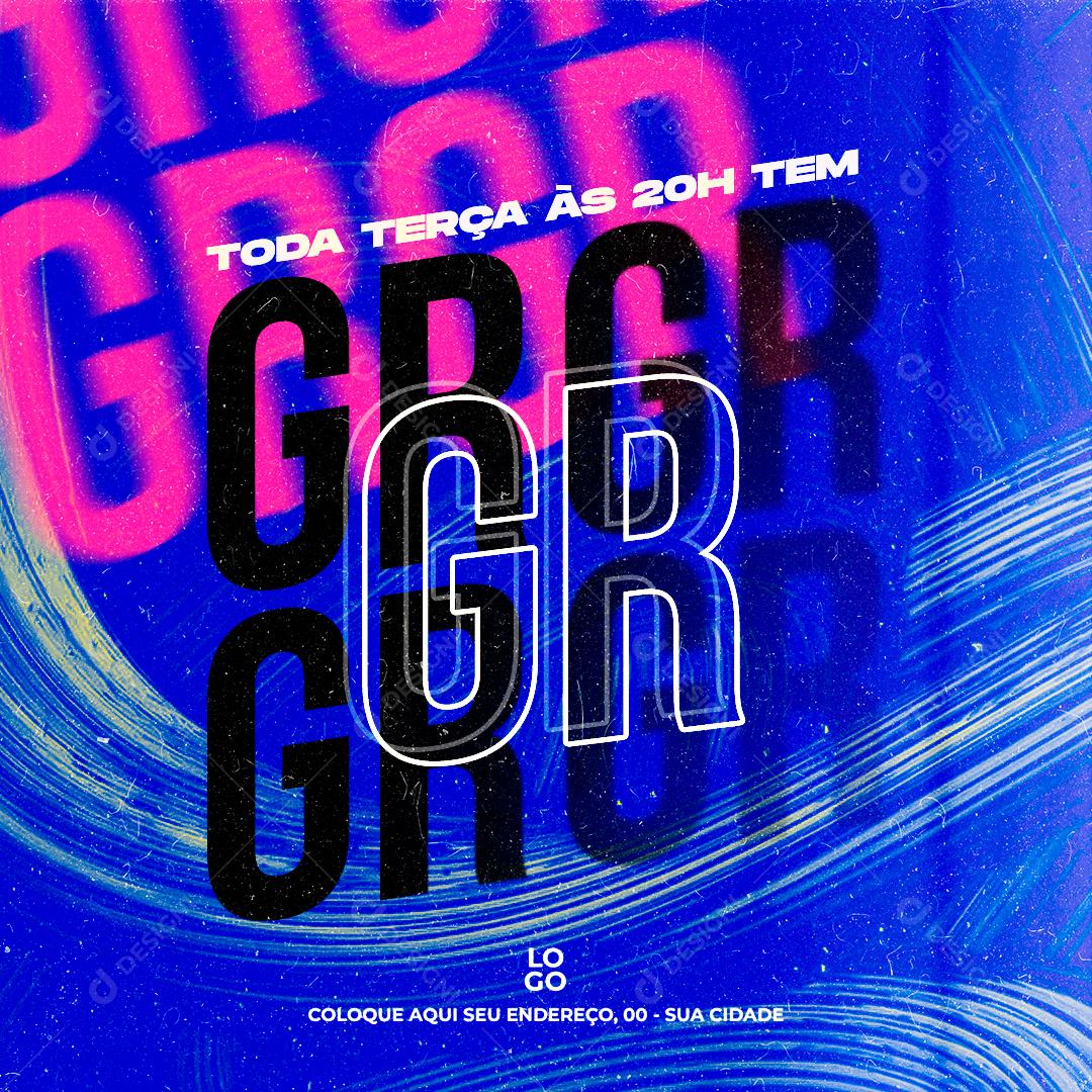 Social Media Toda Terça Às 20H Tem Grupo do Relacionamento PSD Editável