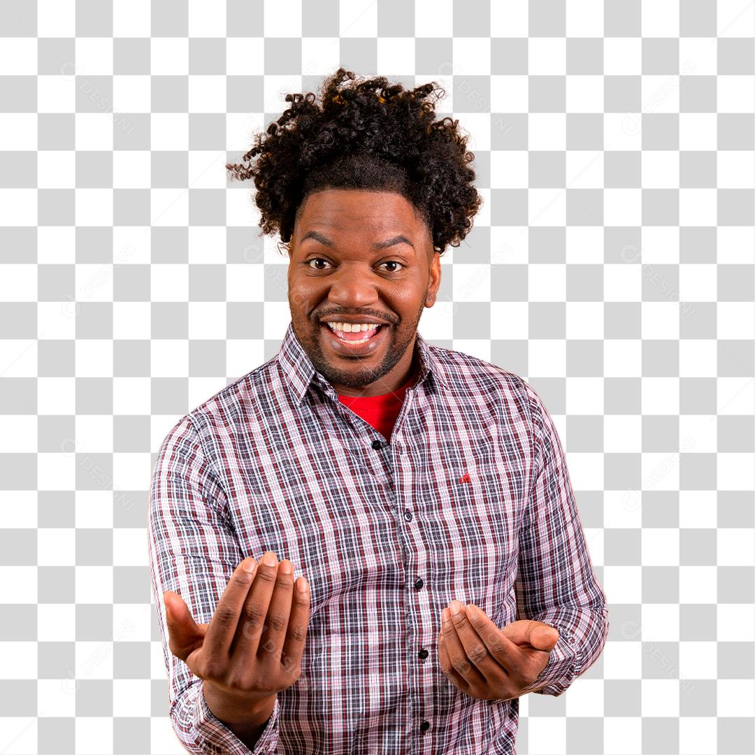 Homem afro vestido para a tradicional festa junina brasileira