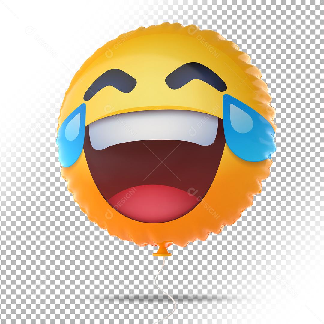 Elemento 3D Emoji Rindo Feliz Para Composição PSD