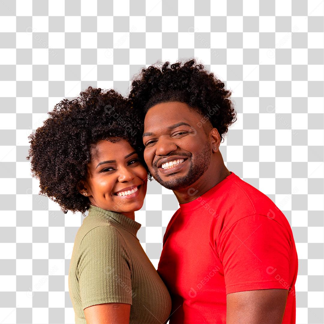 Lindo casal cara a cara sorrindo