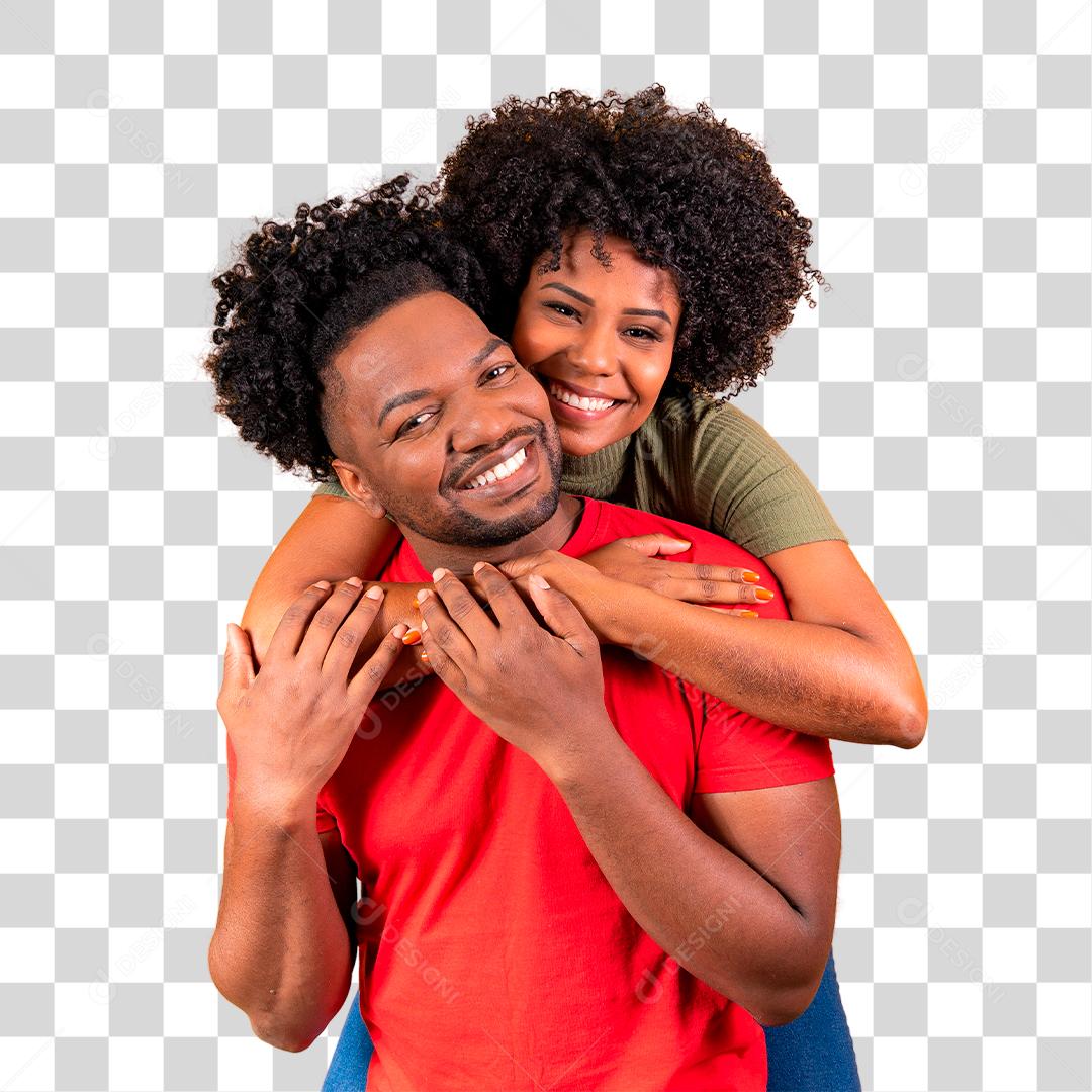 Lindo casal se abraçando e sorrindo