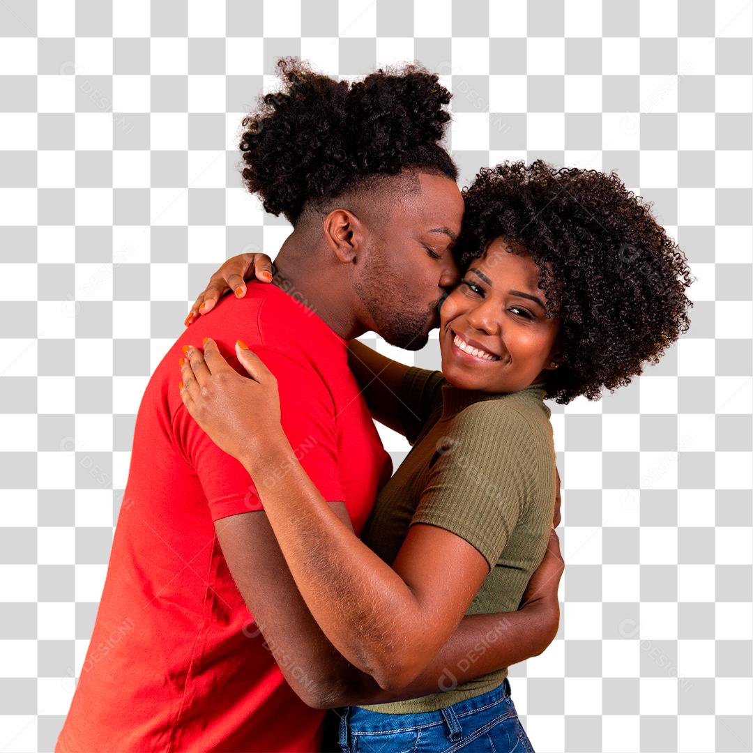 Lindo casal de namorados se abraçando