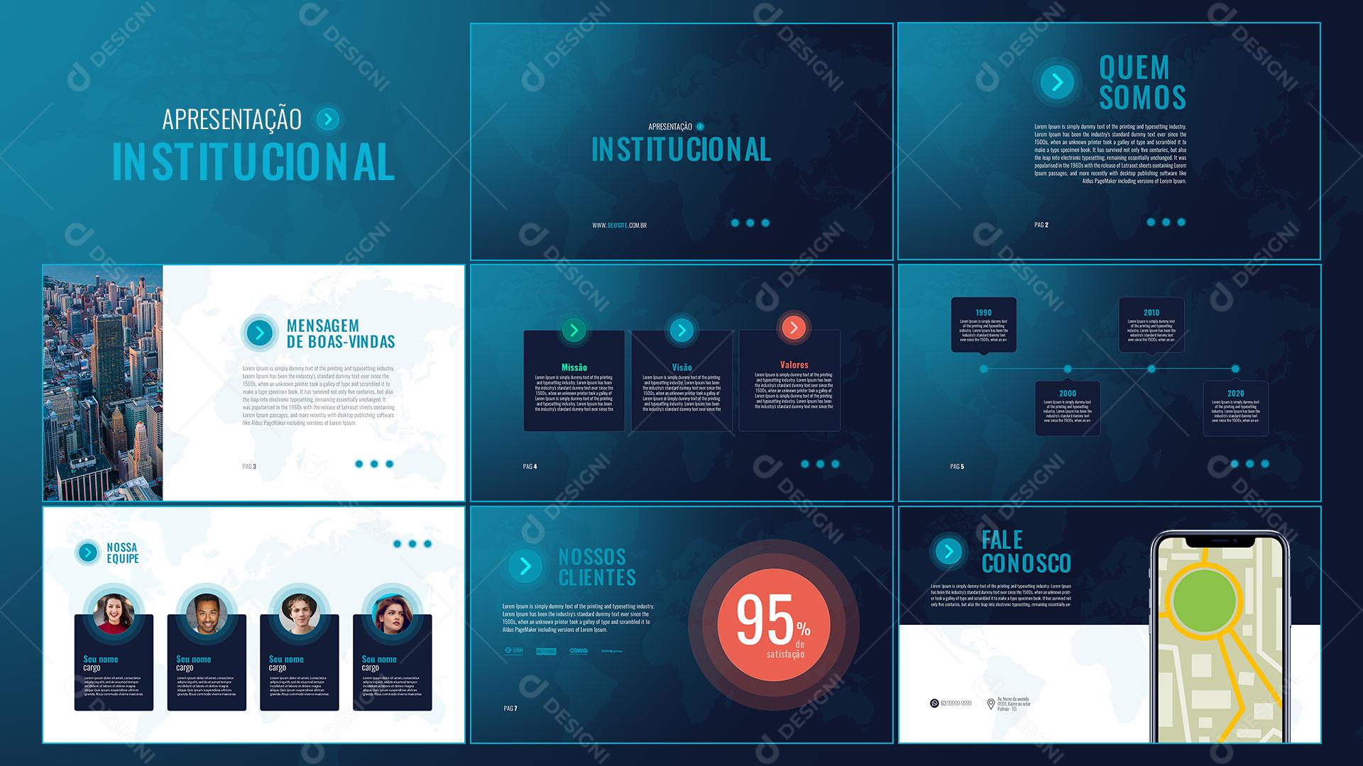 Apresentação Institucional PSD Editável