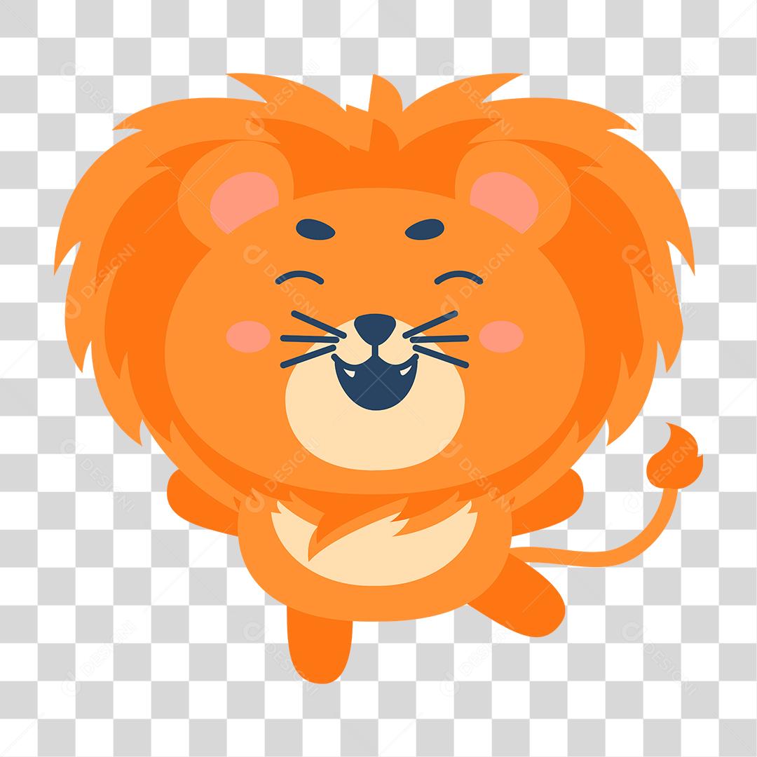 Desenho de filhote de leão PNG Transparente