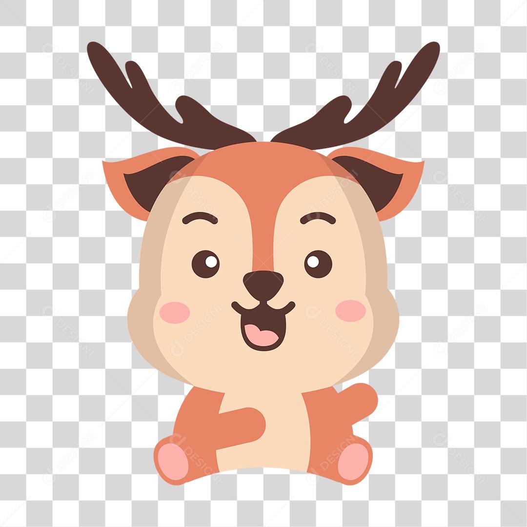 Desenho de bebê cervo PNG Transparente