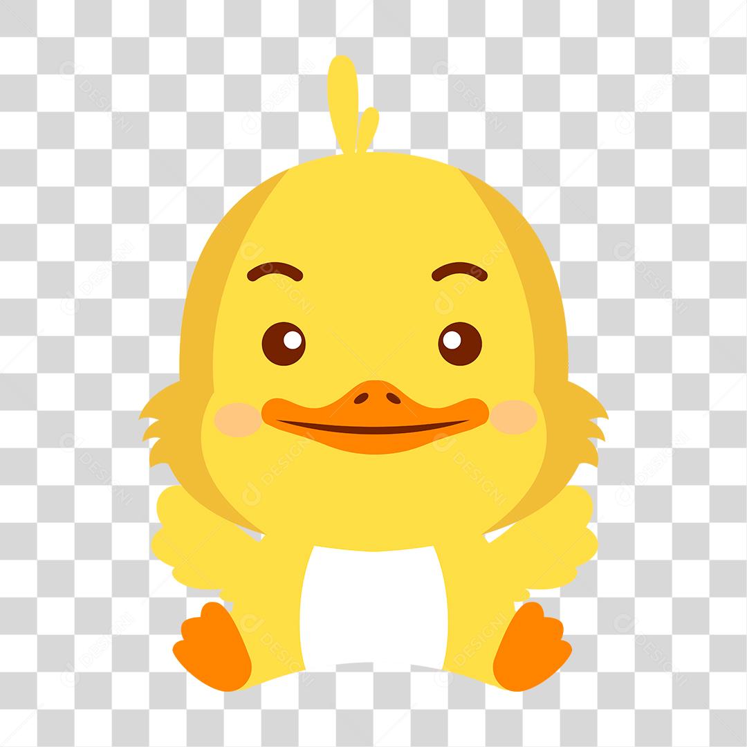Desenho de filhote de pato PNG Transparente