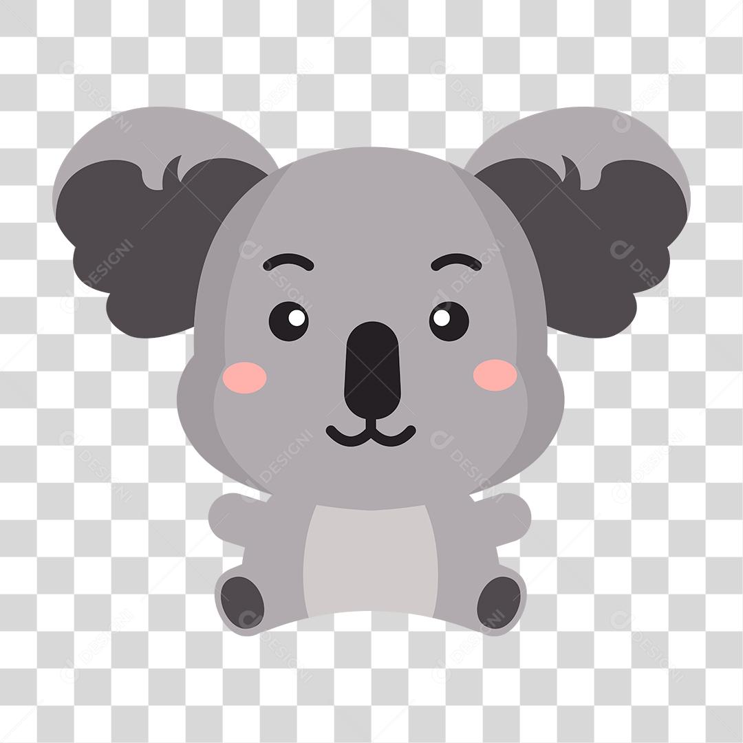 Desenho de coala bebê da selva PNG Transparente