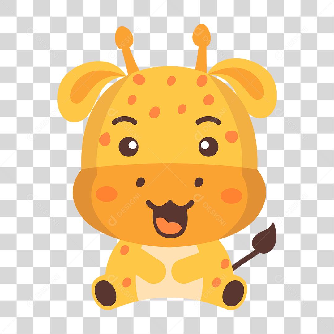 Desenho de girafa PNG Transparente