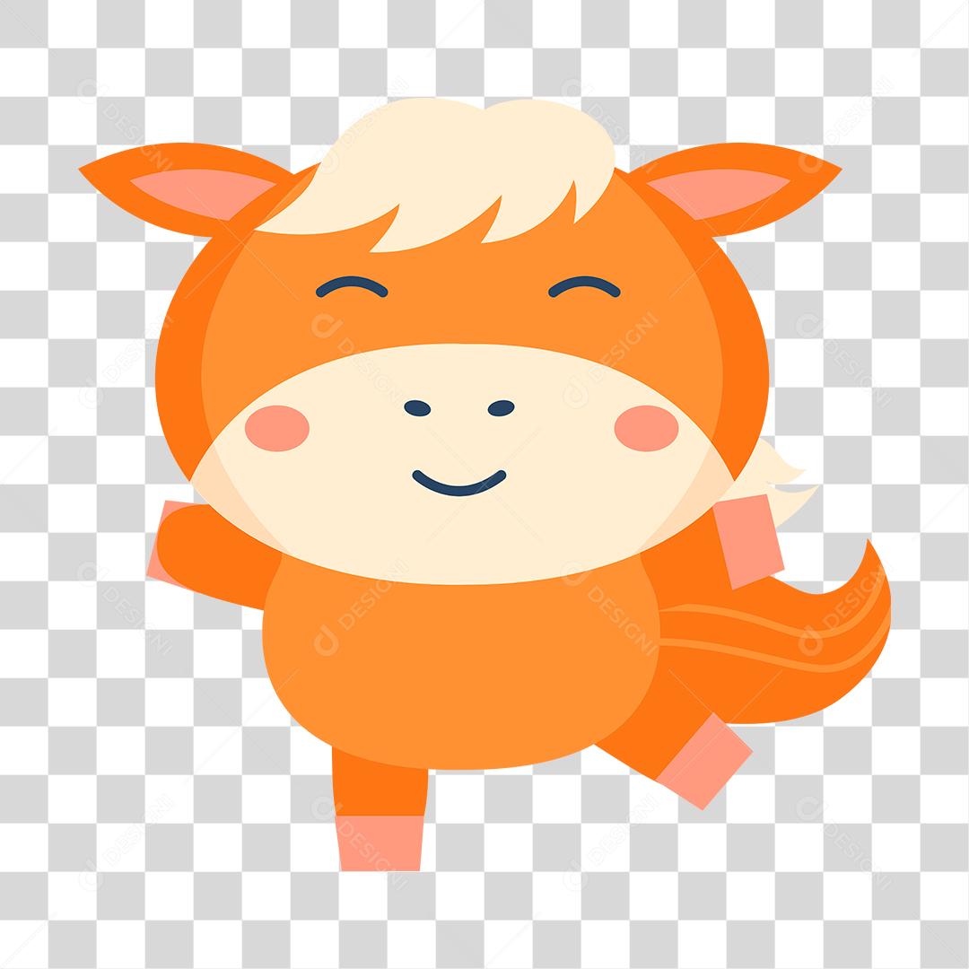 Desenho de filhote de cavalo PNG Transparente