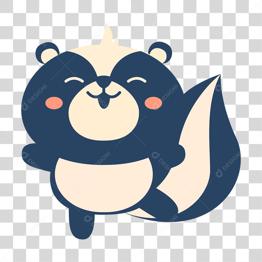 Desenho de filhote de Gambá PNG Transparente