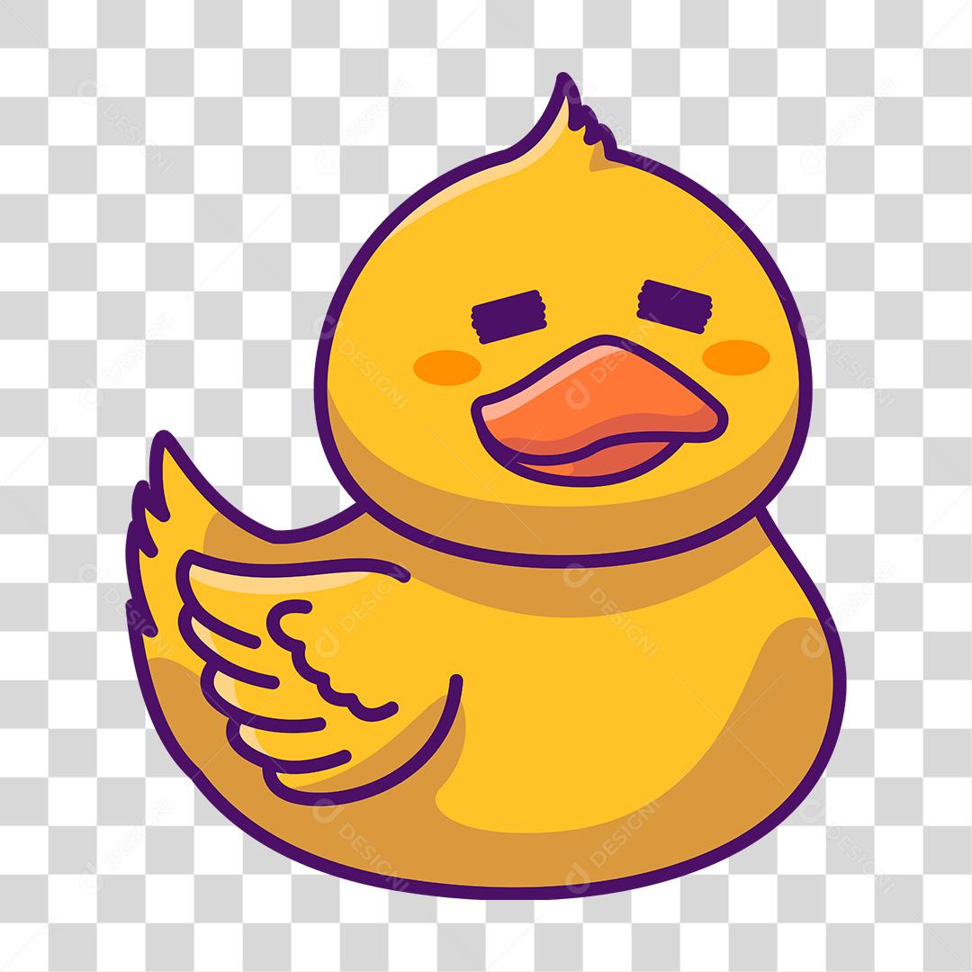 Desenho de filhote de pato PNG Transparente