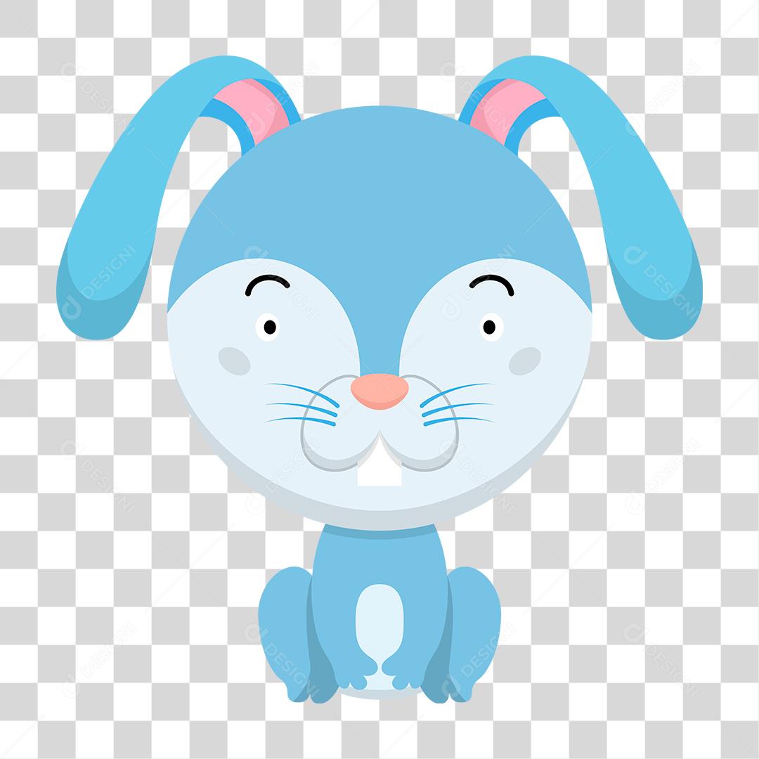Desenho fofo de filhote de coelho PNG Transparente