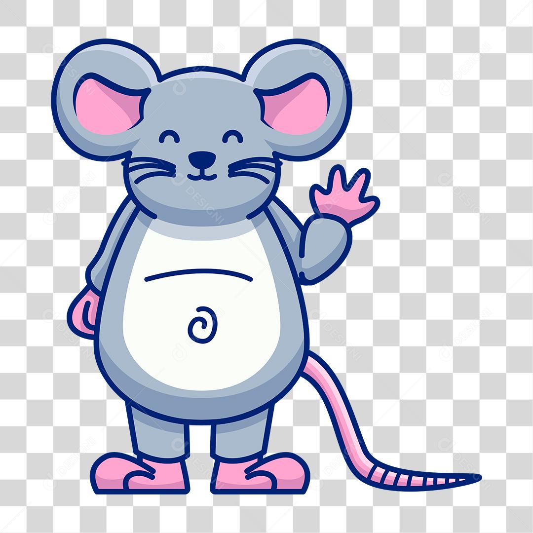 Desenho de rato PNG Transparente