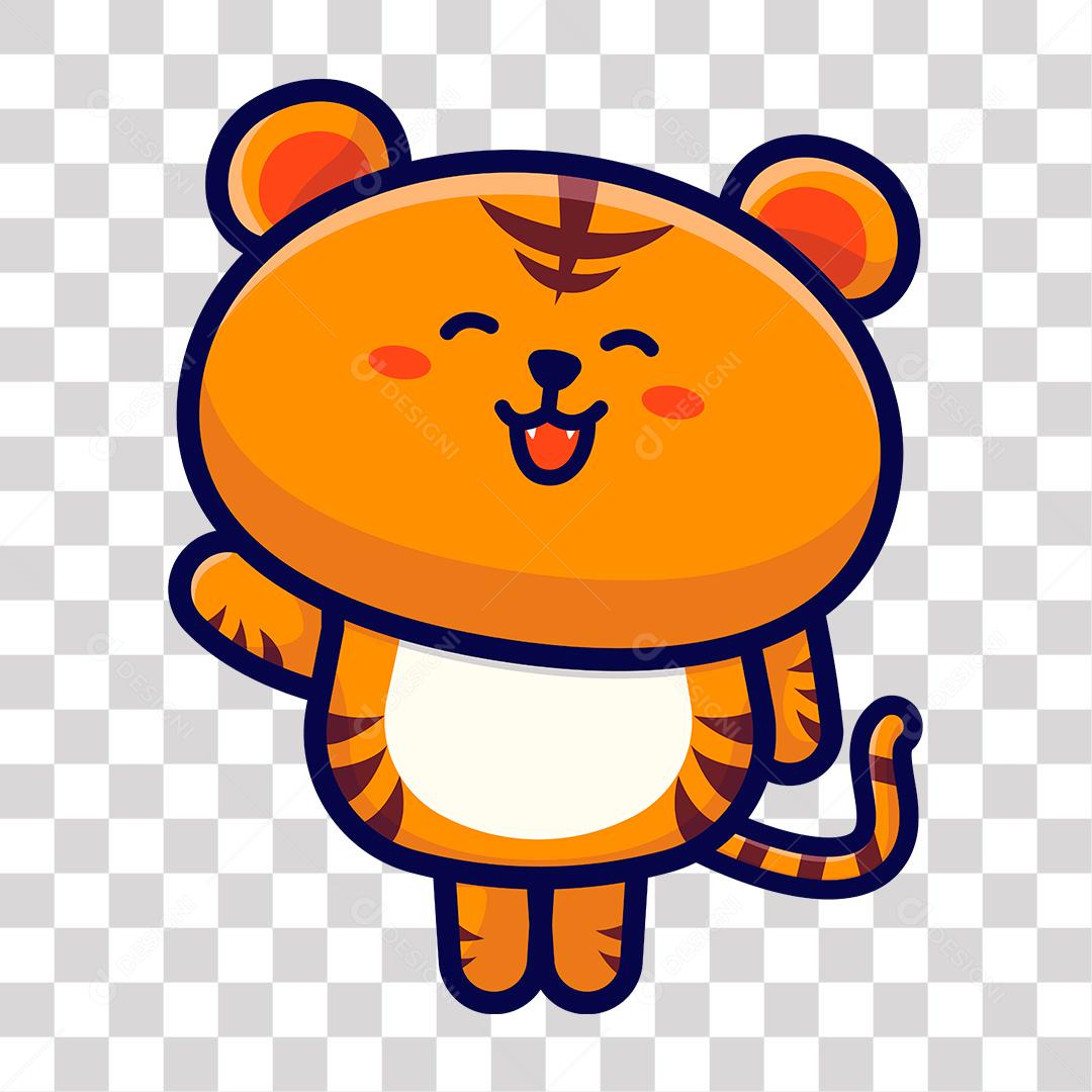 Desenho de filhote de Tigre