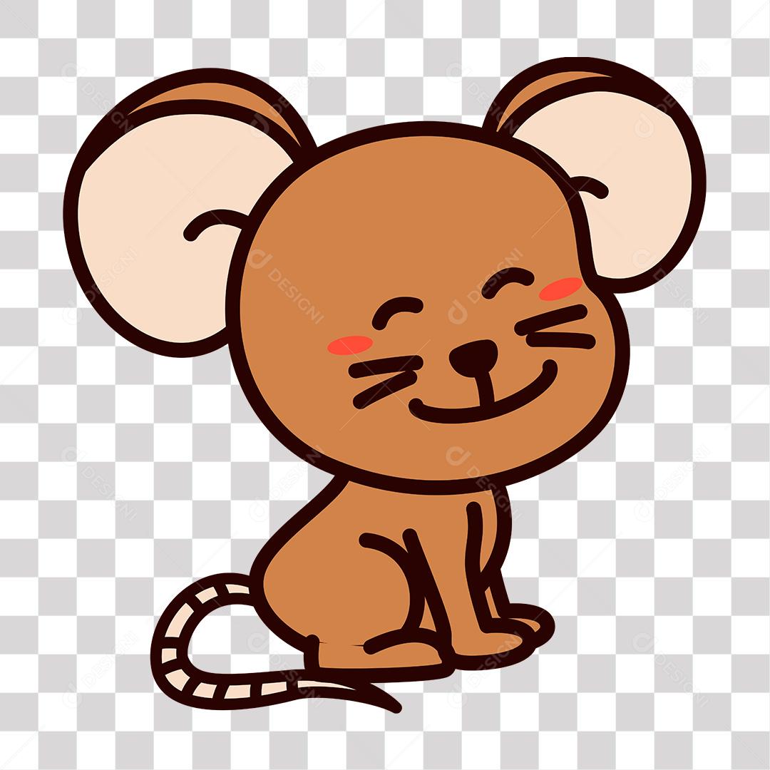 Desenho de rato filhote