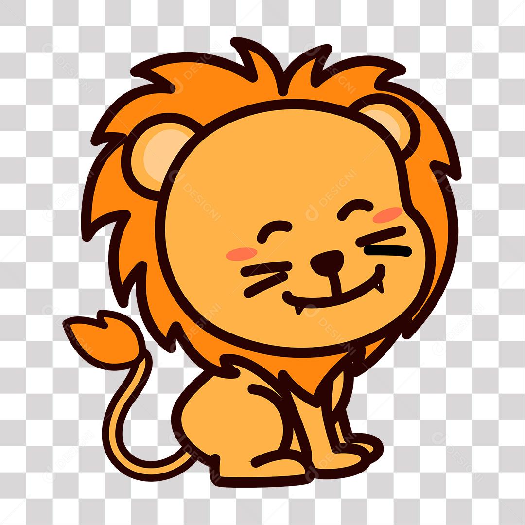 Desenho de Leão filhote