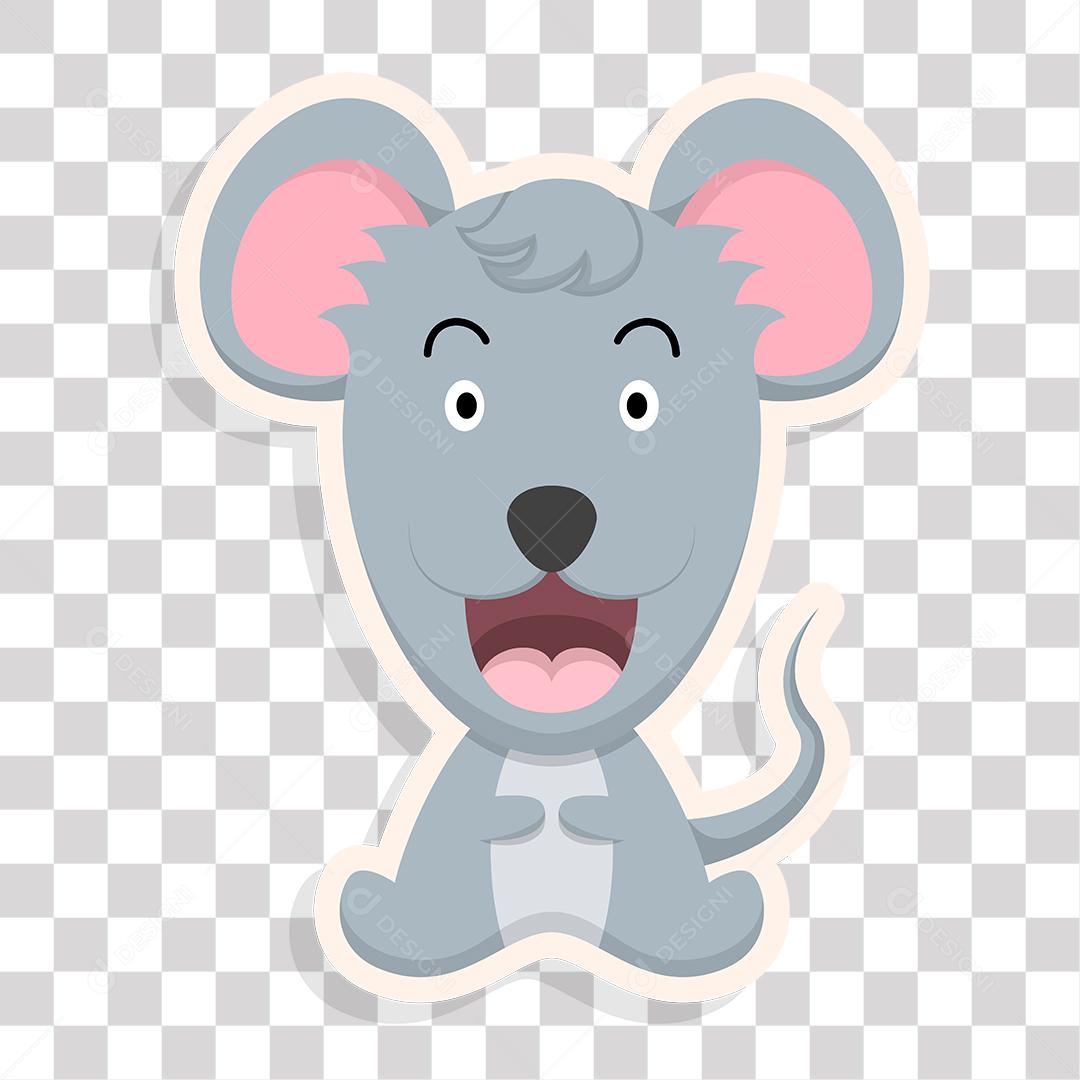 Desenho de filhote de rato