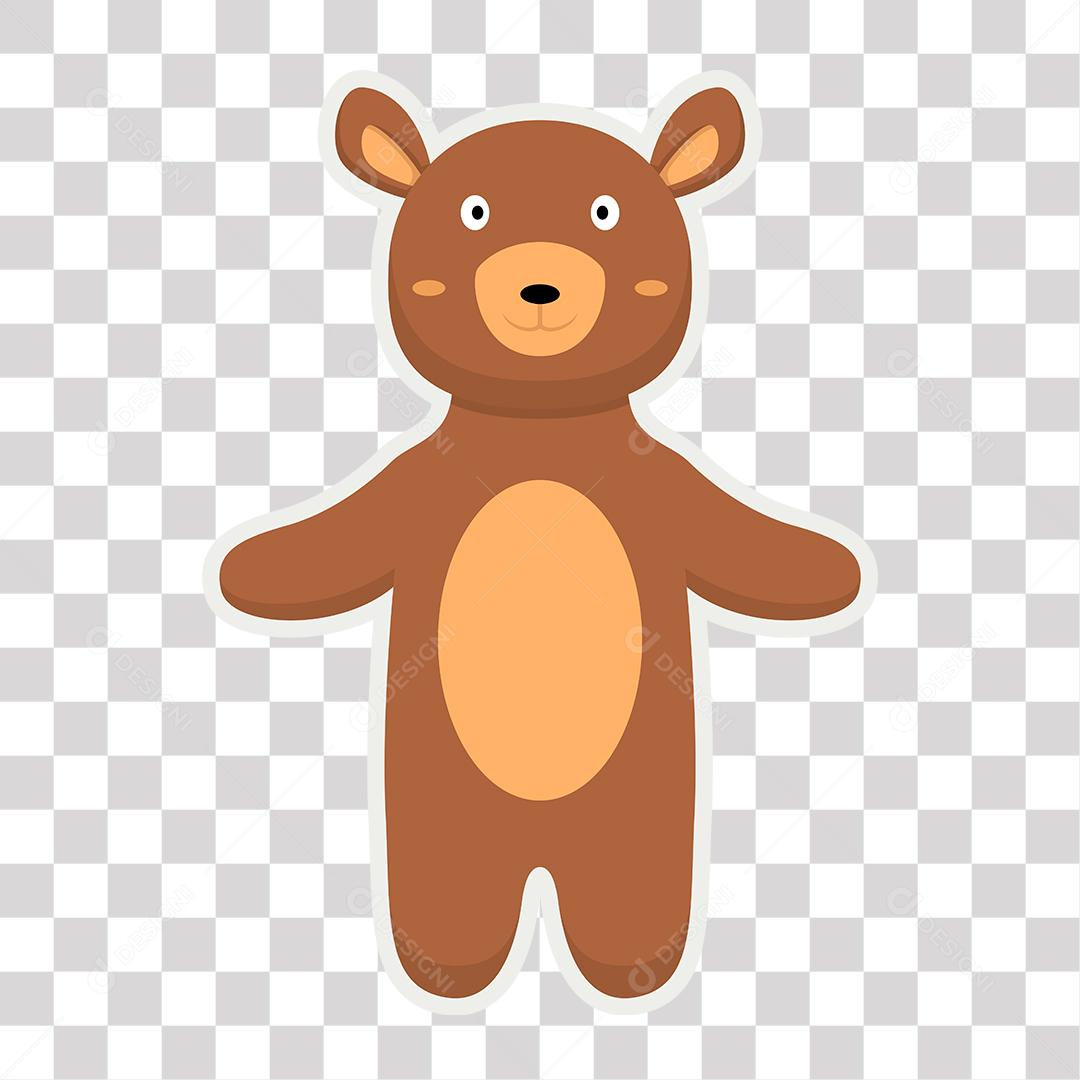 Desenho de filhote de urso