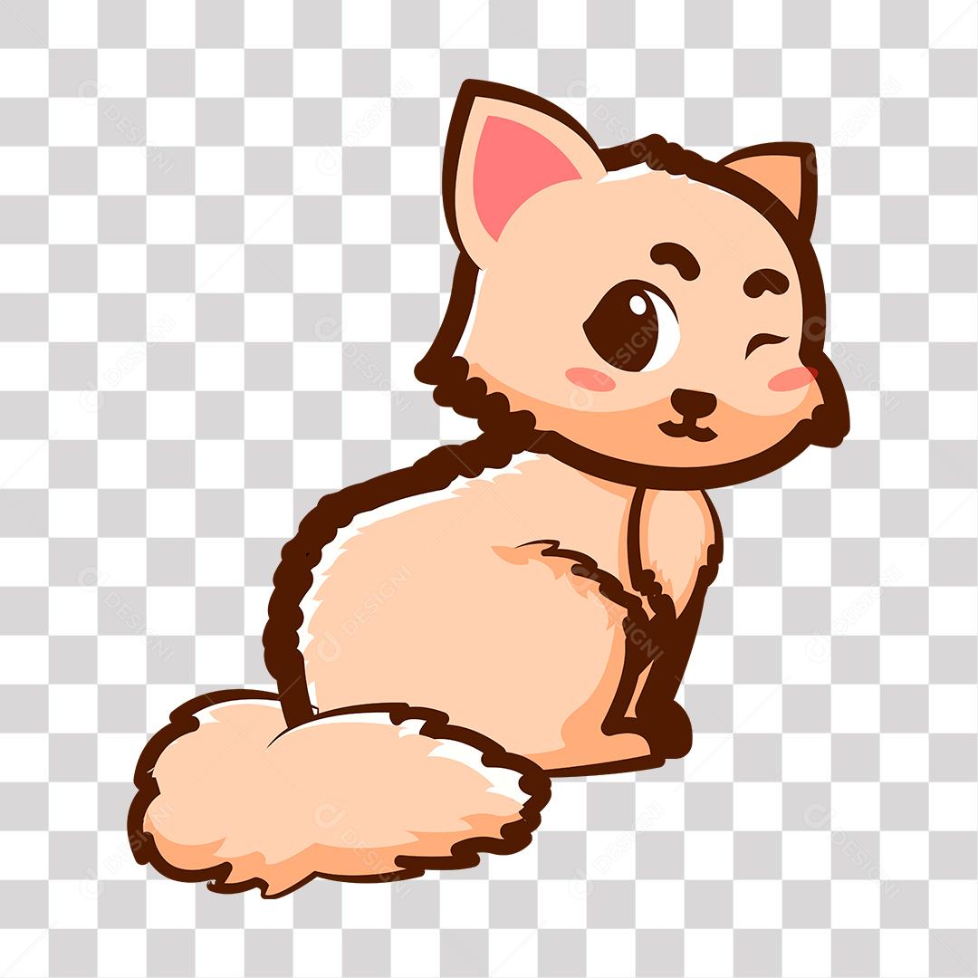 Desenho de filhote de gato