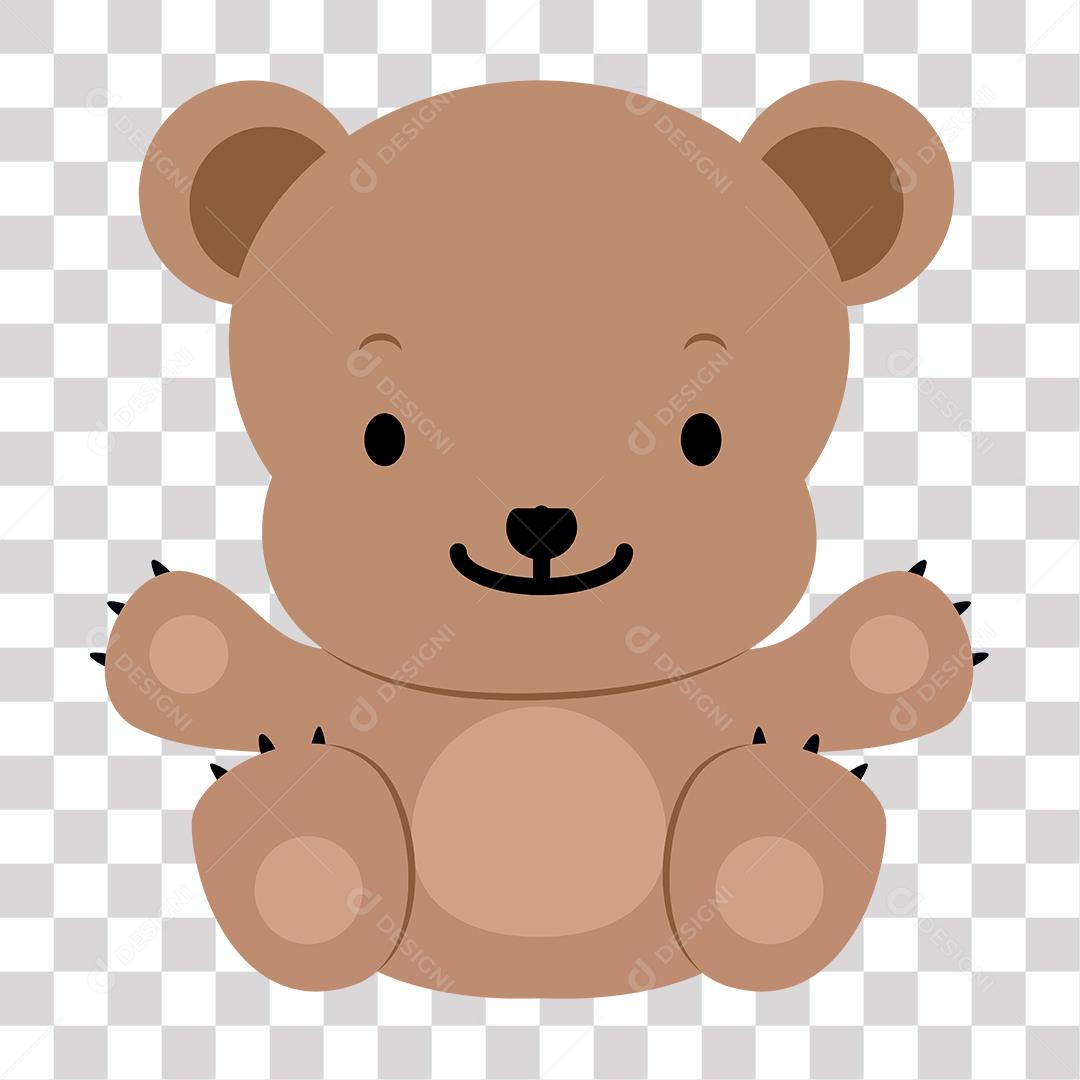 Desenho de filhote de urso