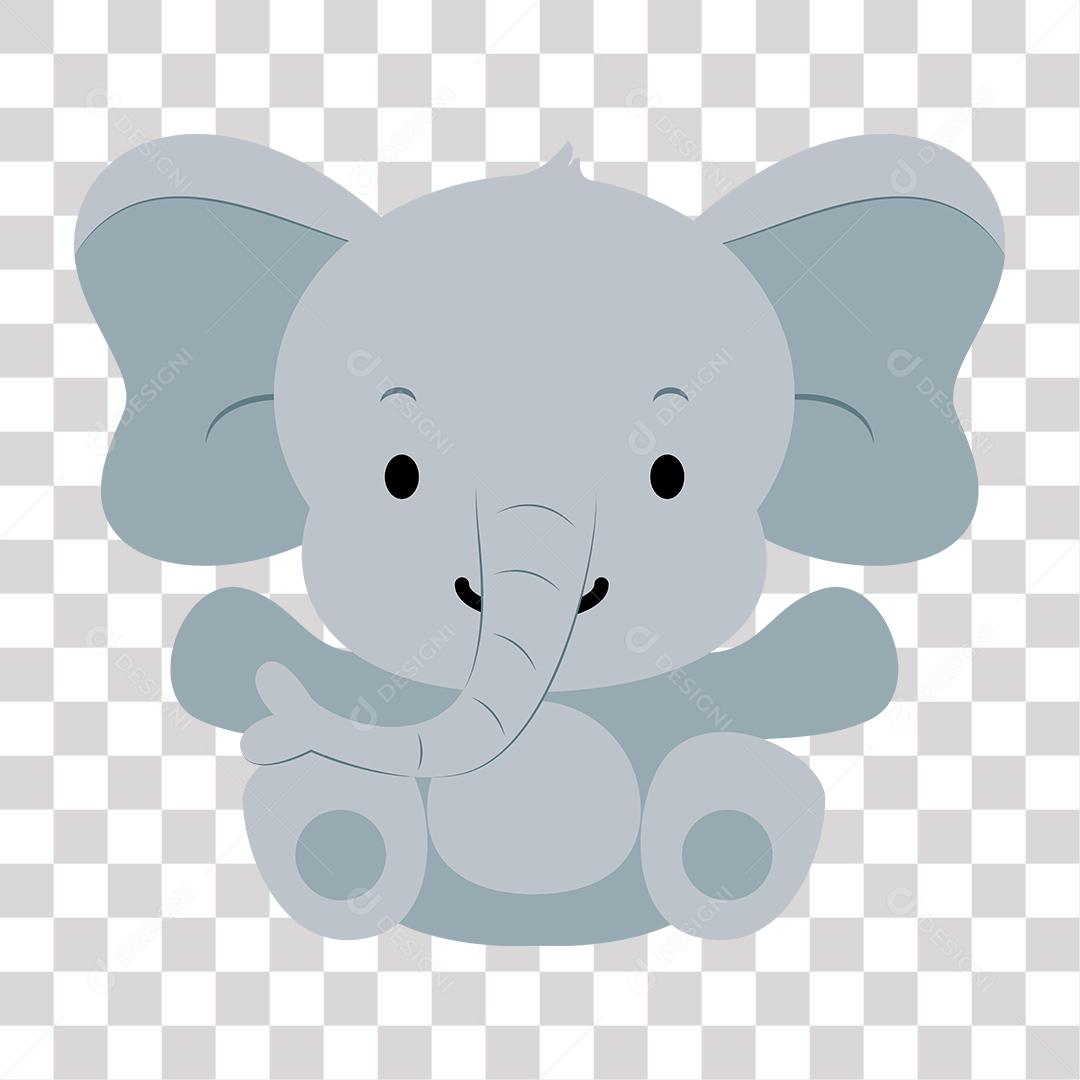 Desenho de filhote de Elefante