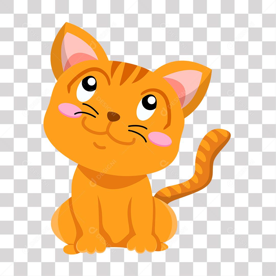 Desenho de filhote de gato