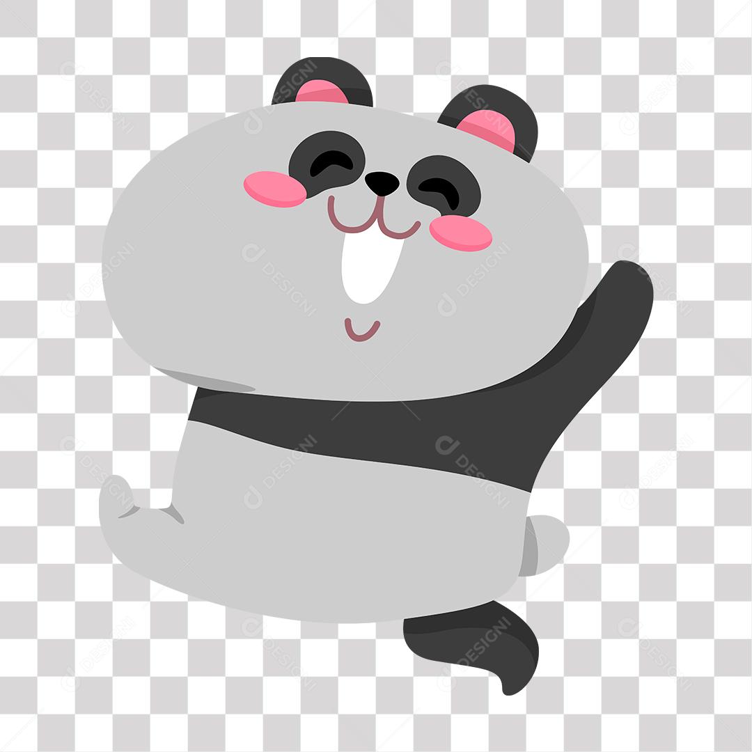 Desenho de filhote de panda