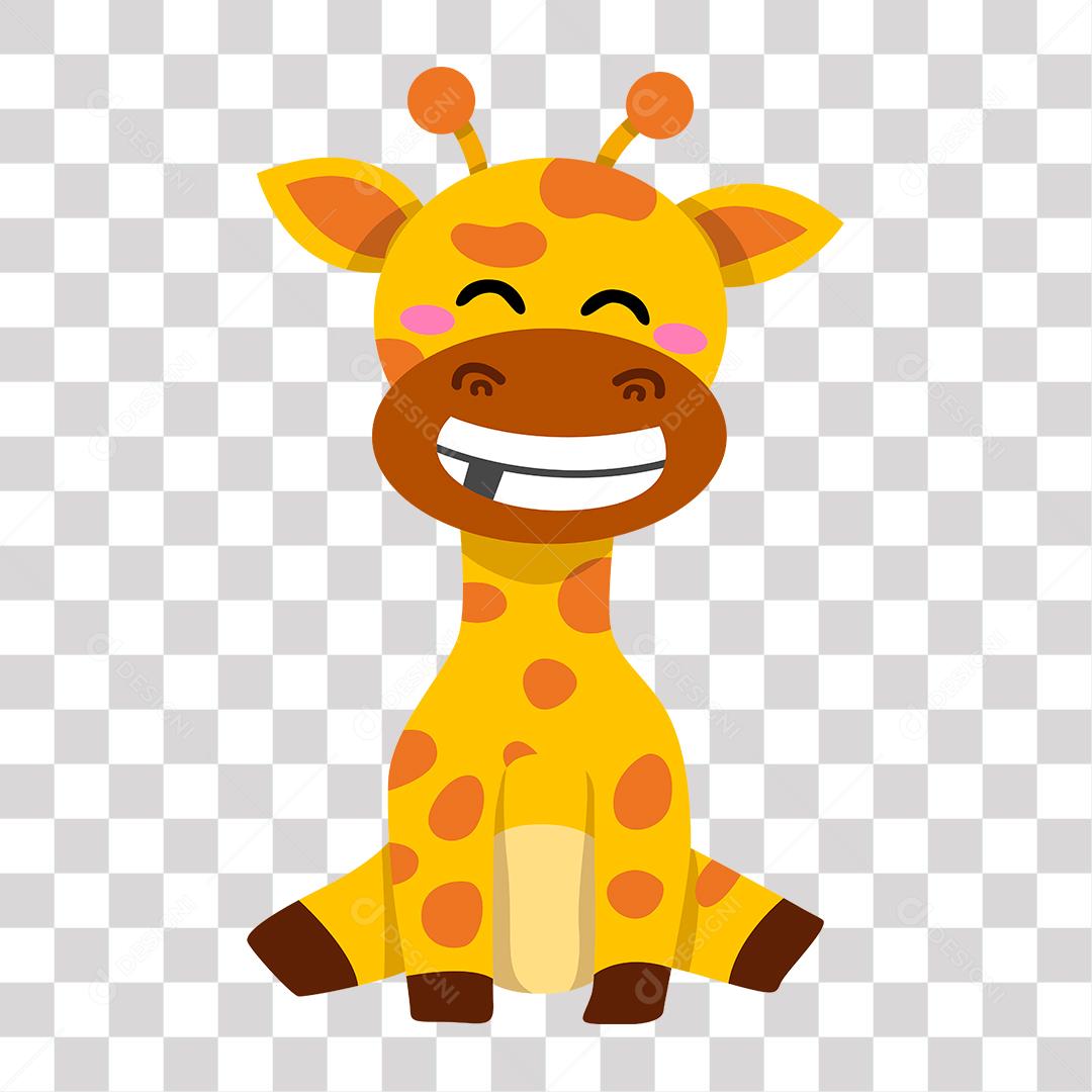 Desenho de filhote de Girafa