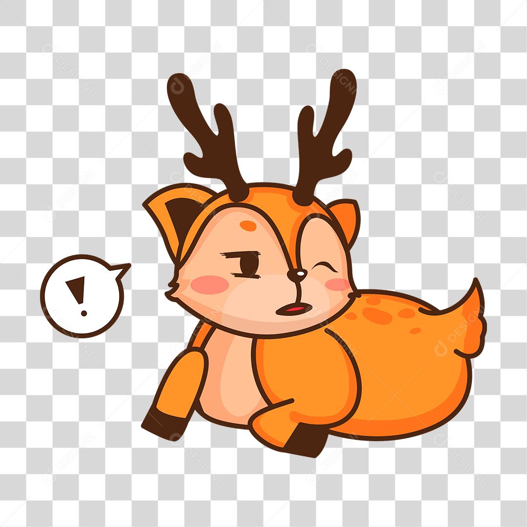 Desenho de filhote cervo