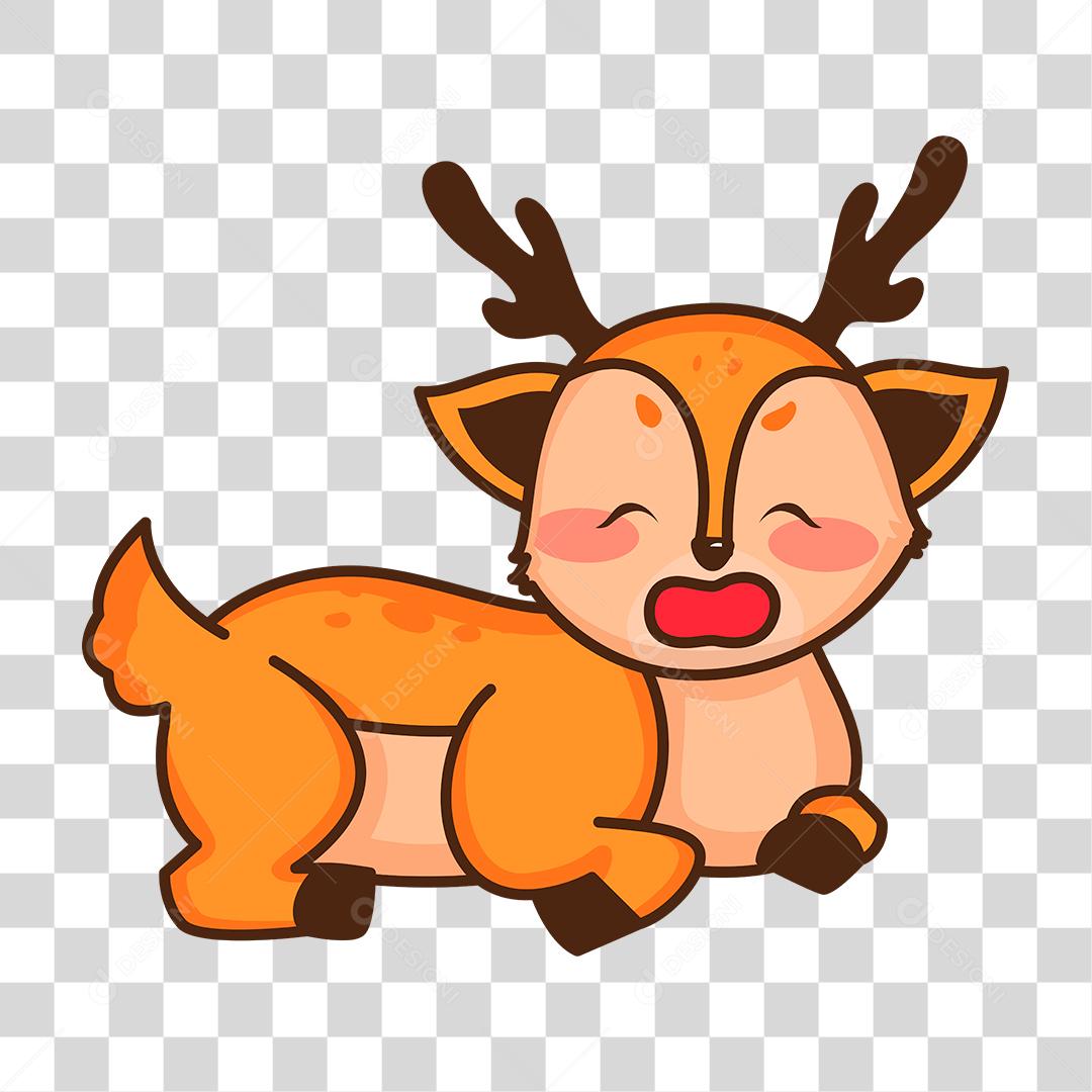 Desenho de filhote cervo