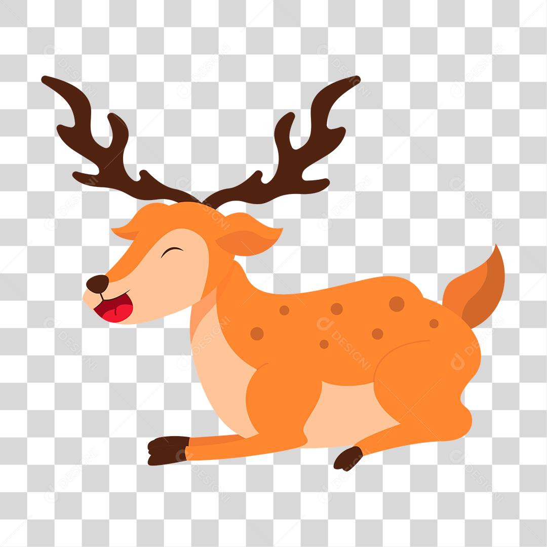 Desenho de filhote cervo