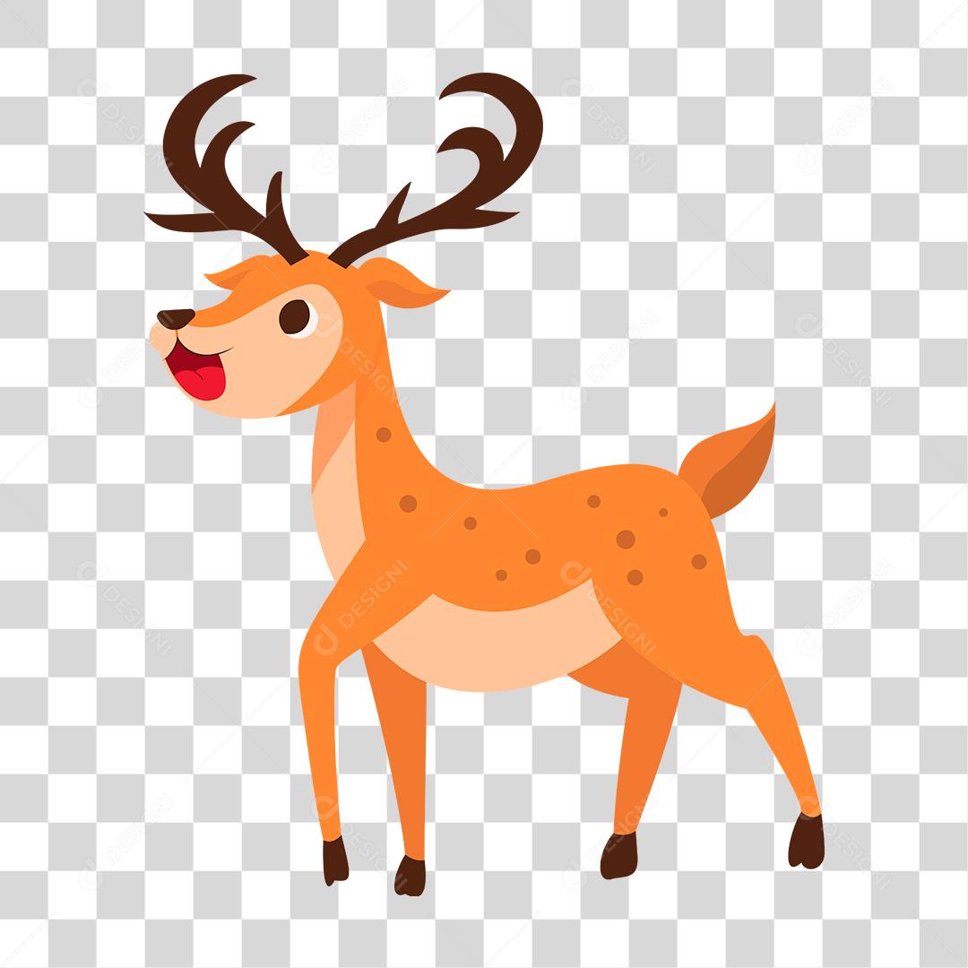 Desenho de filhote cervo