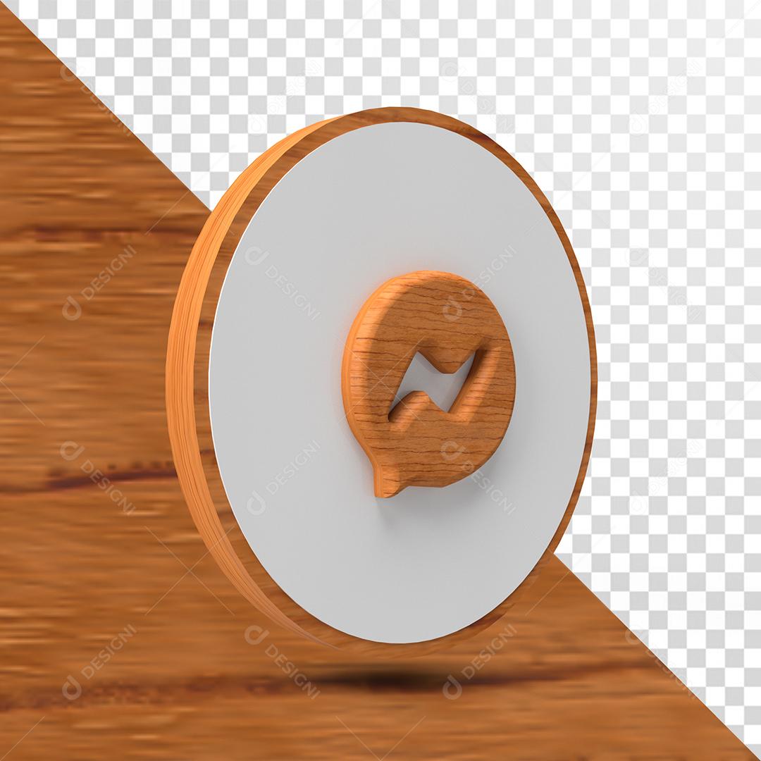 Messenger Ícone 3D Para Composição PSD