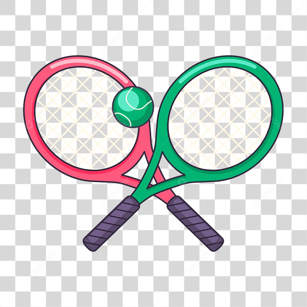 Desenho de raquete tênis