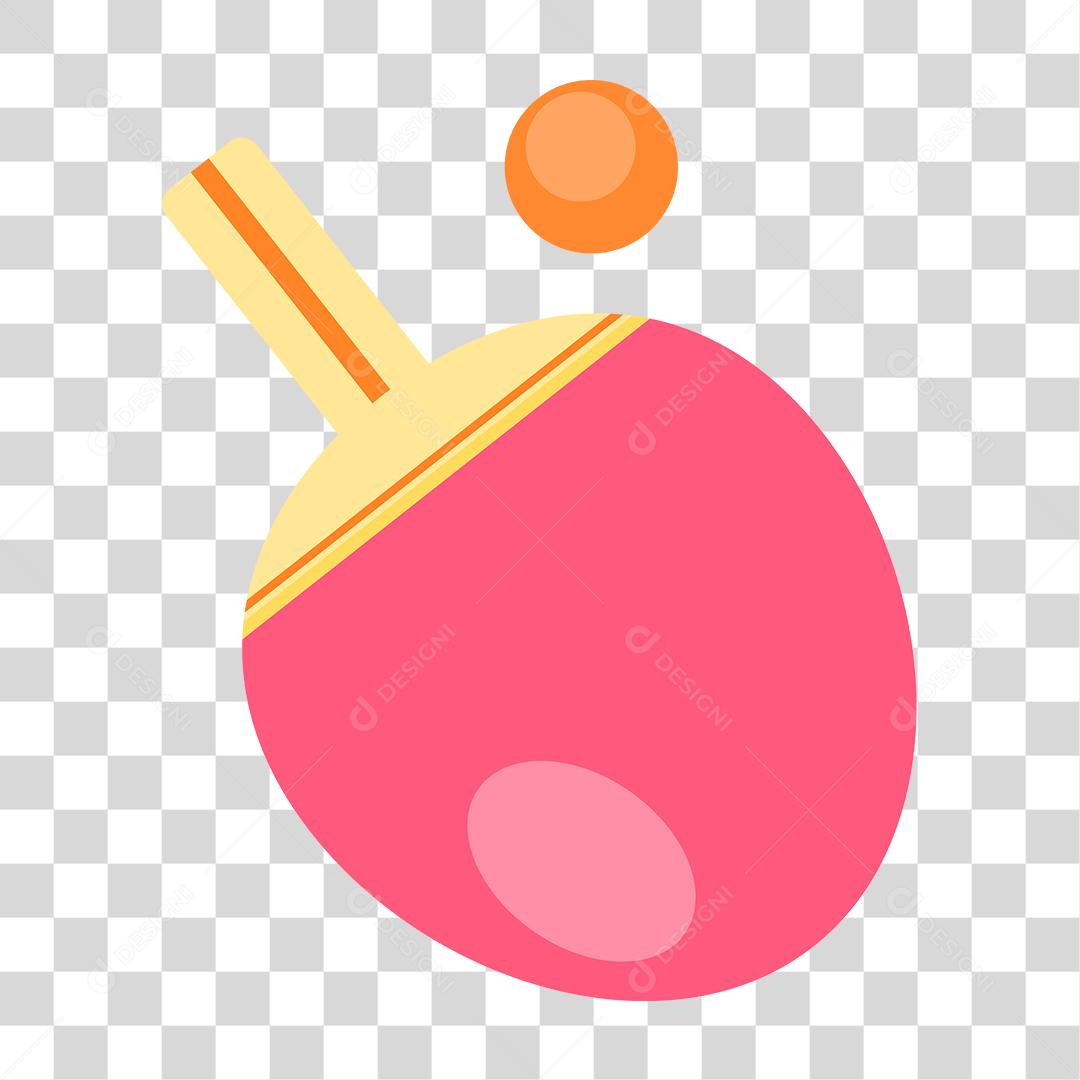 Desenho de raquete ping pong jogos