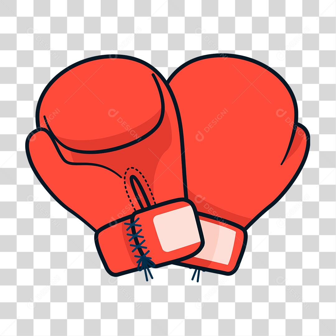 Desenho de luvas boxe