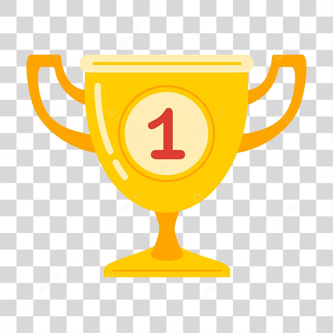 desenho de trofeu primeiro lugar