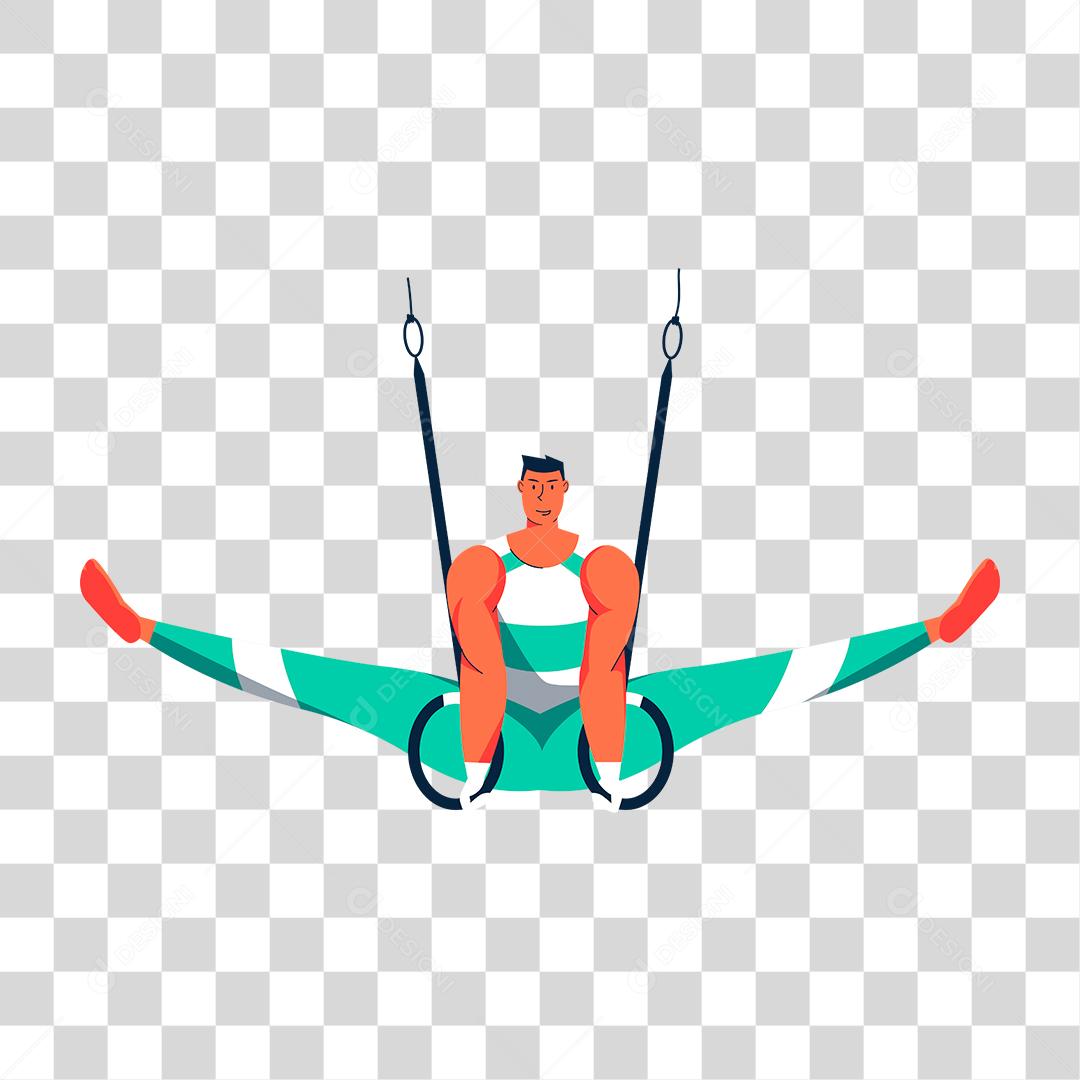 Desenho de pessoa praticando esporte PNG Transparente