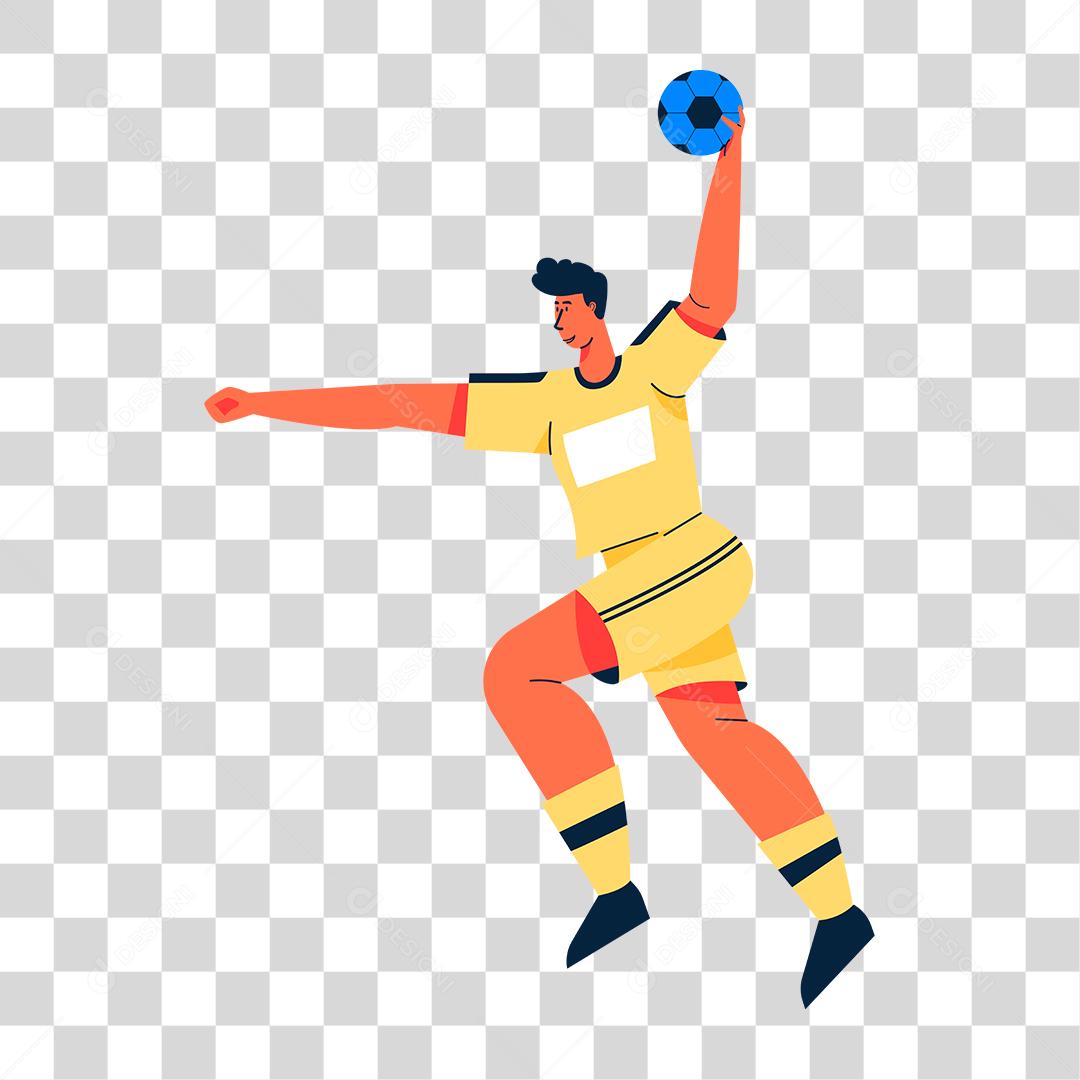 Desenho de pessoa praticando esporte PNG Transparente