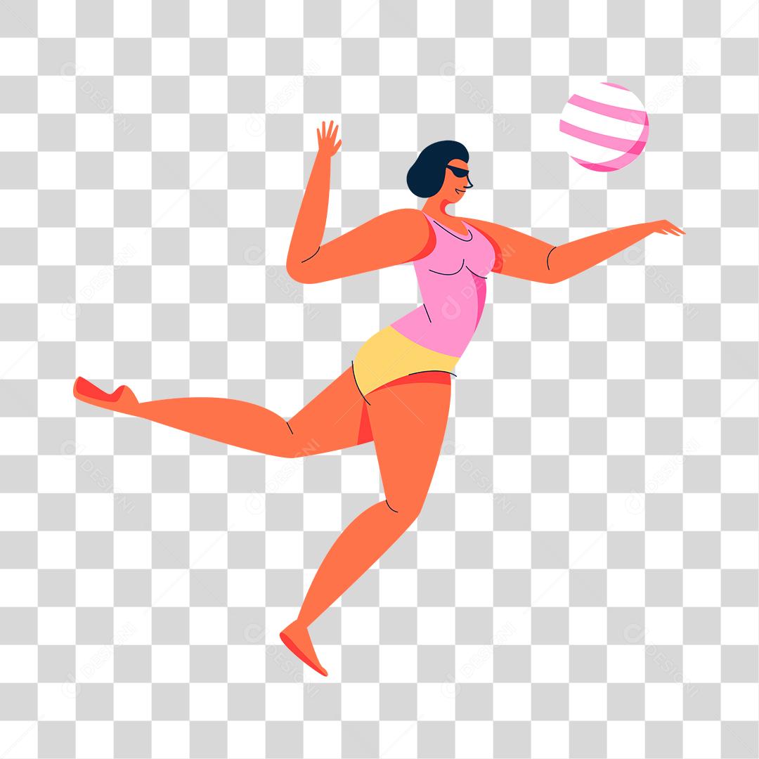 Desenho de pessoa praticando esporte PNG Transparente