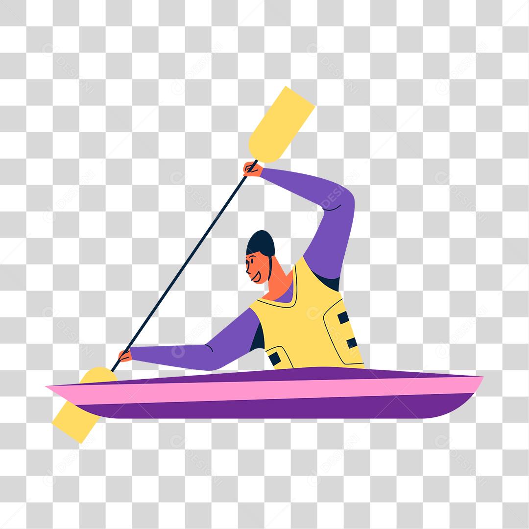 Desenho de pessoa praticando esporte PNG Transparente