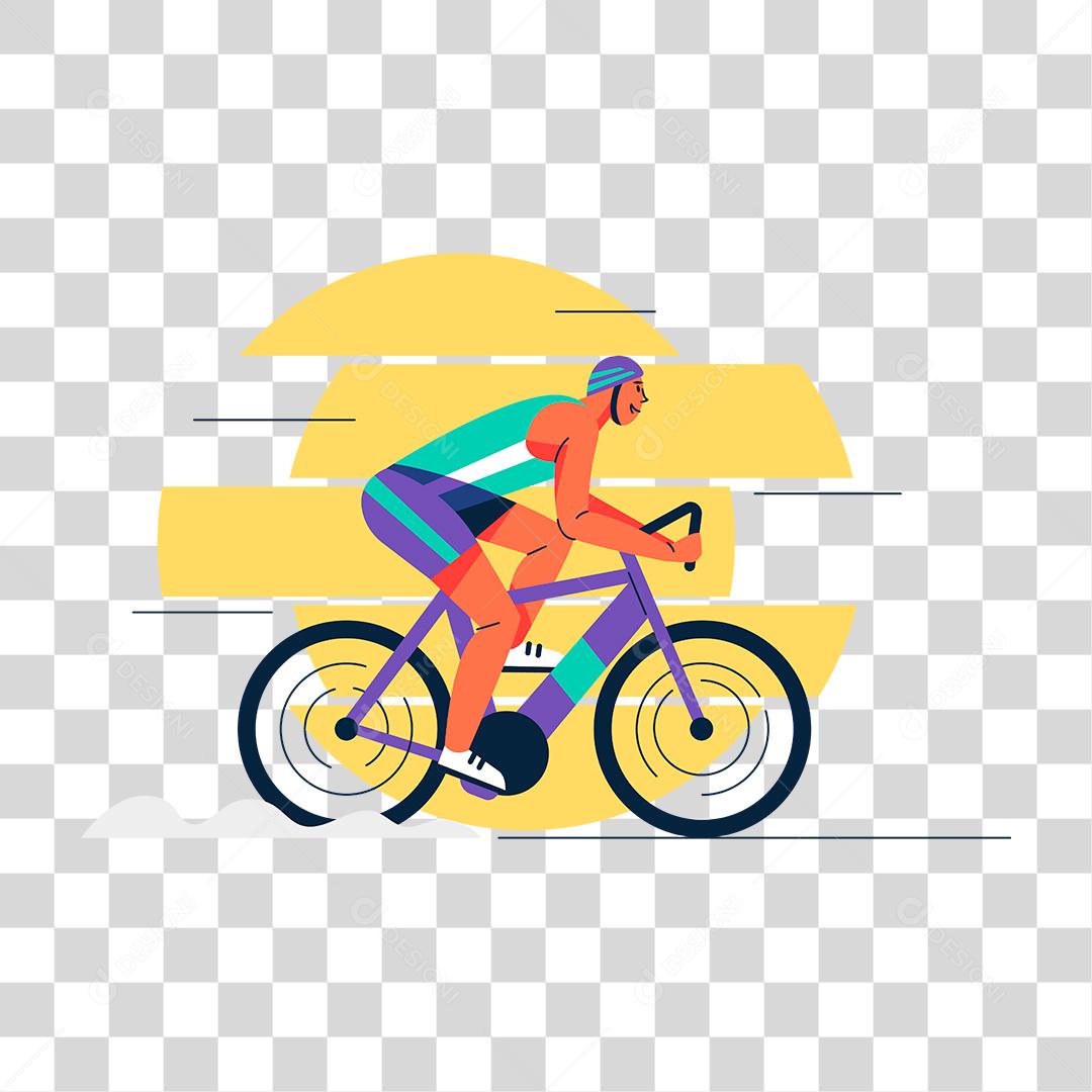 Desenho de pessoa praticando esporte PNG Transparente