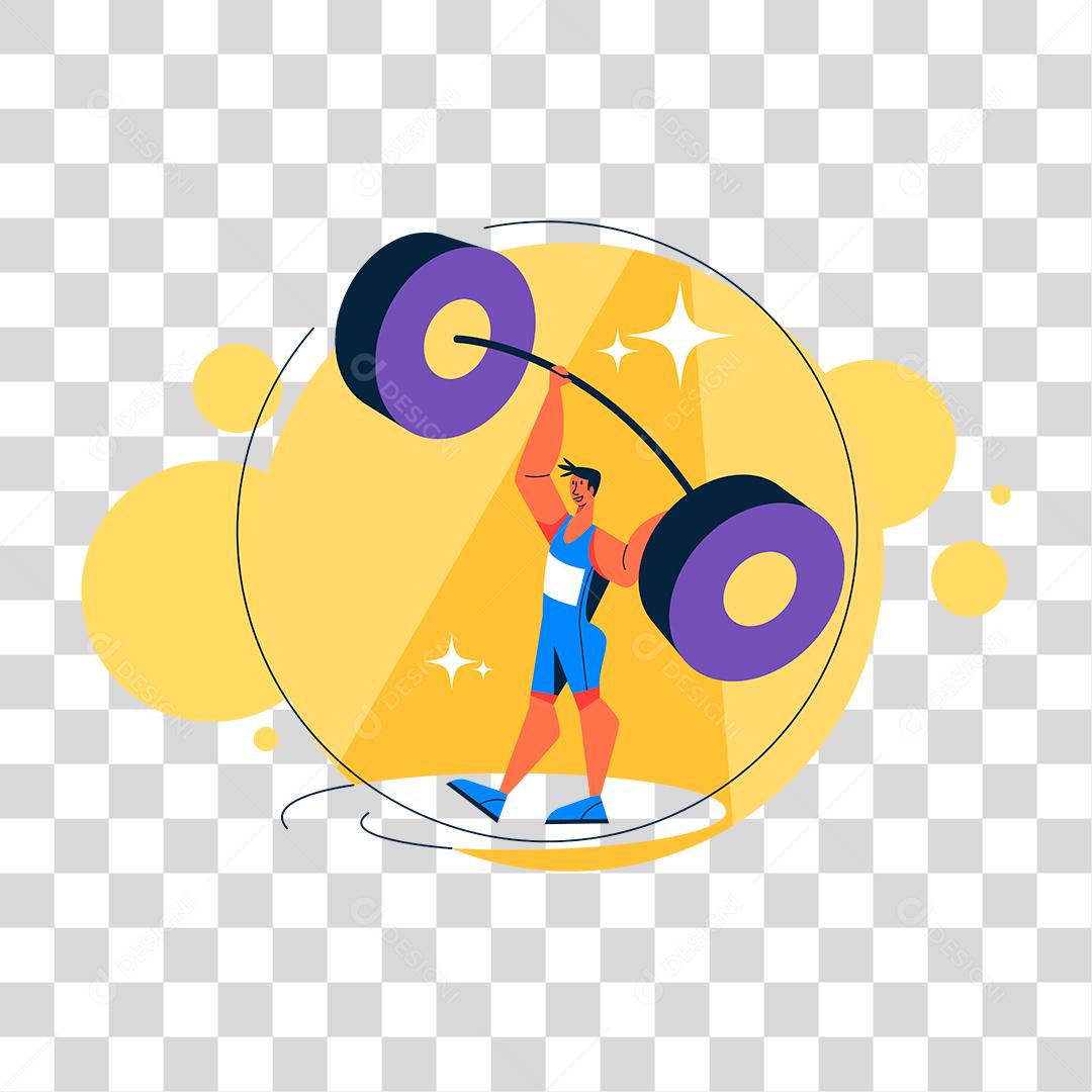 Desenho de pessoa praticando esporte PNG Transparente