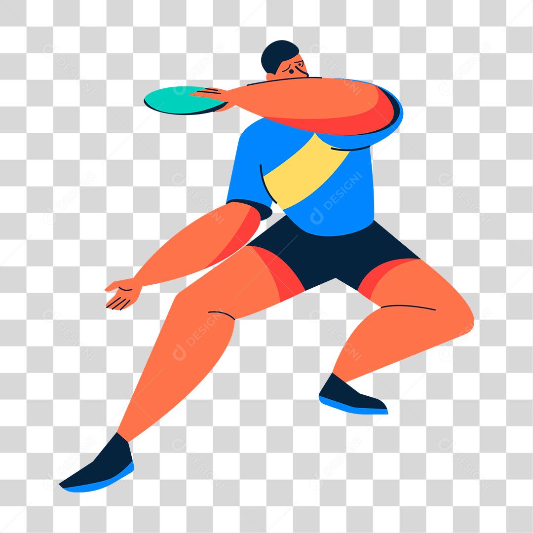 Desenho de pessoa praticando esporte PNG Transparente