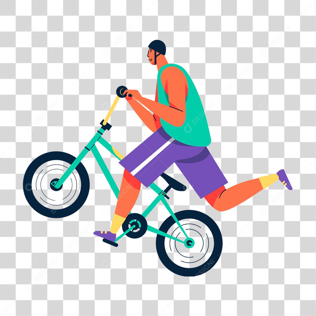 Desenho de pessoa praticando esporte PNG Transparente