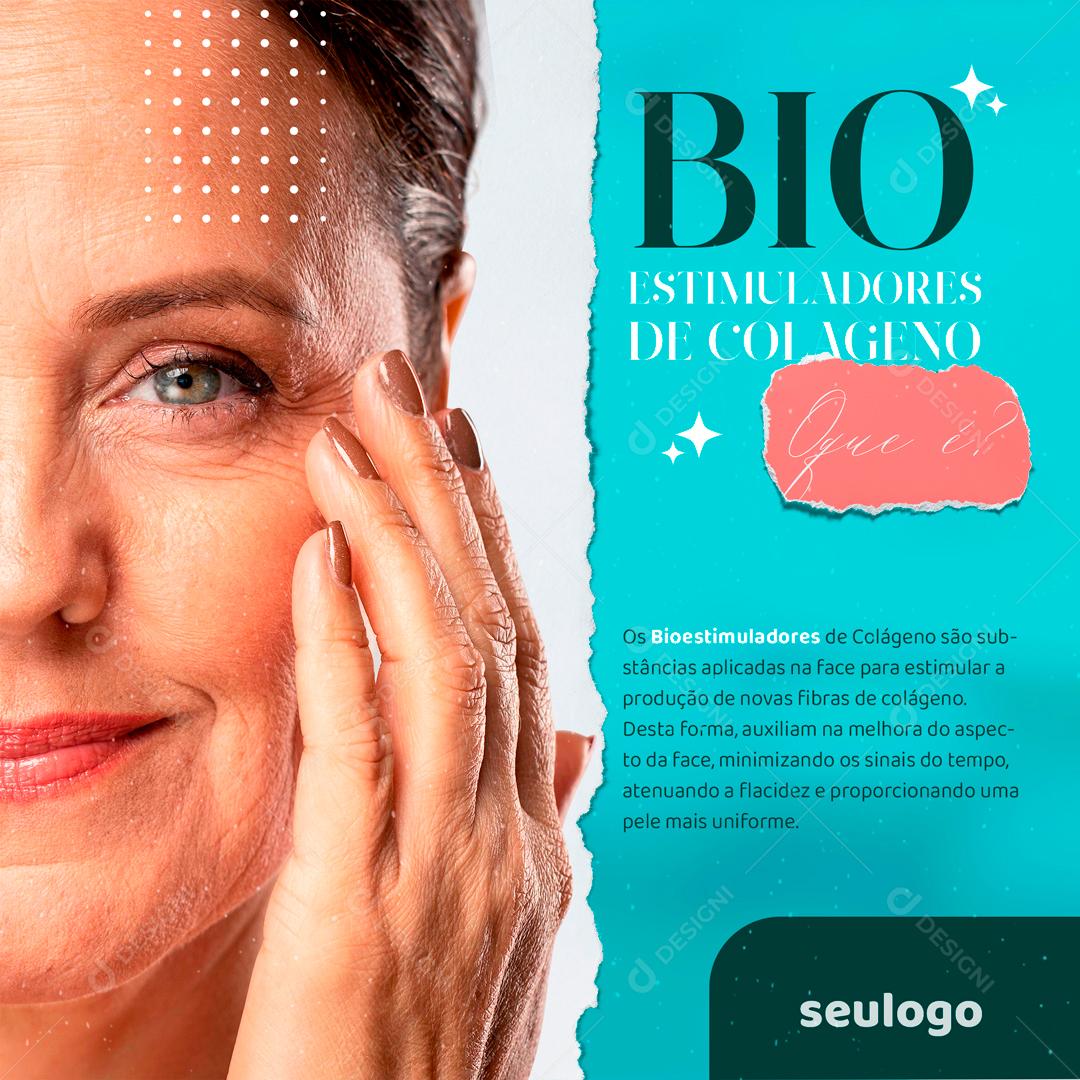 Bio Estimuladores De Colágeno o Que é Social Media PSD Editável