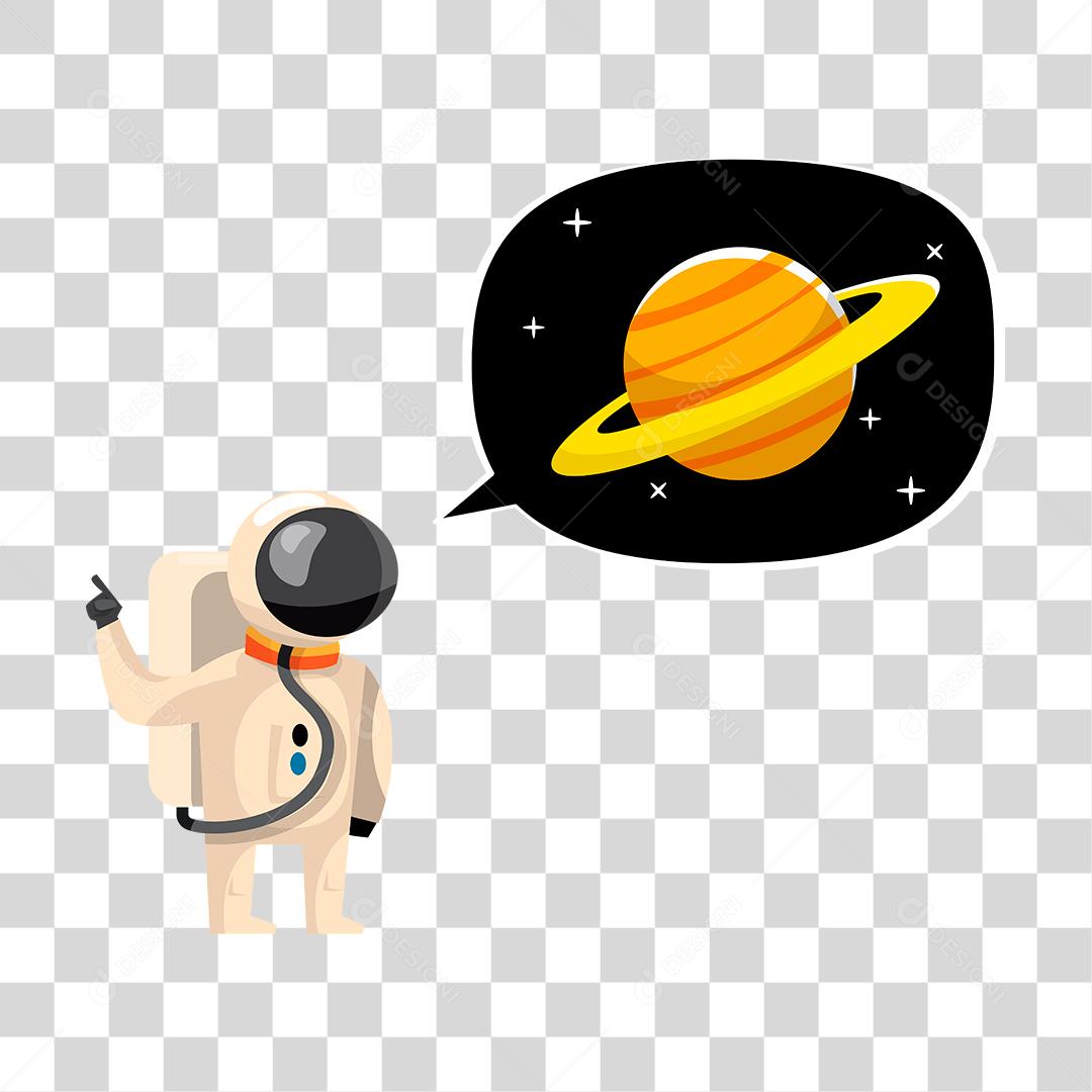 Desenho de astronauta