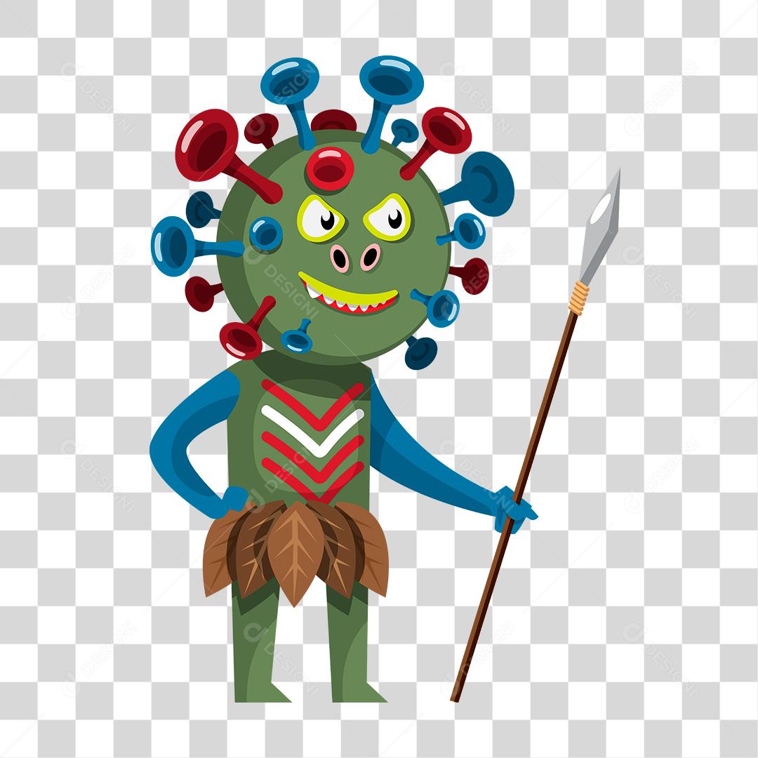 Desenho de personagem de indio