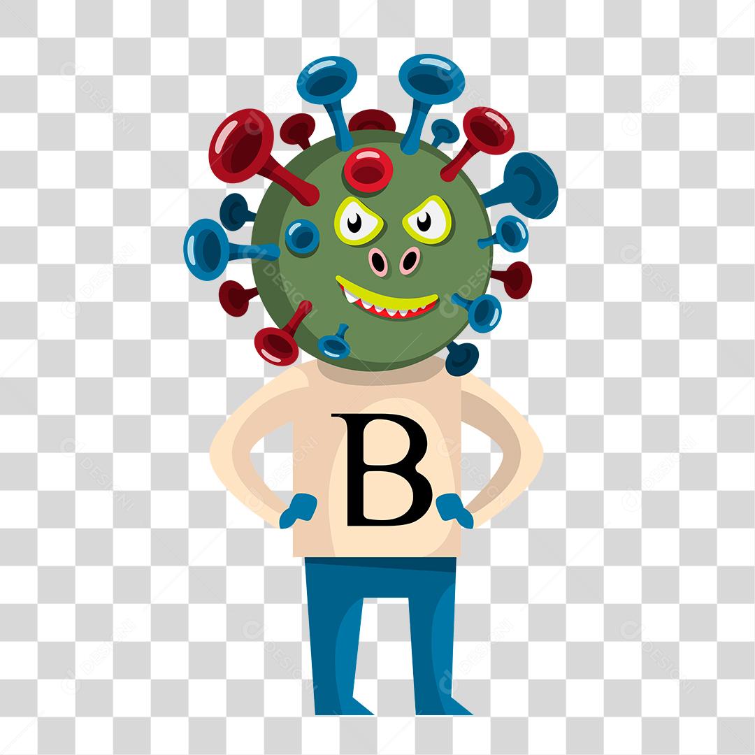 Desenho de virus pessoas